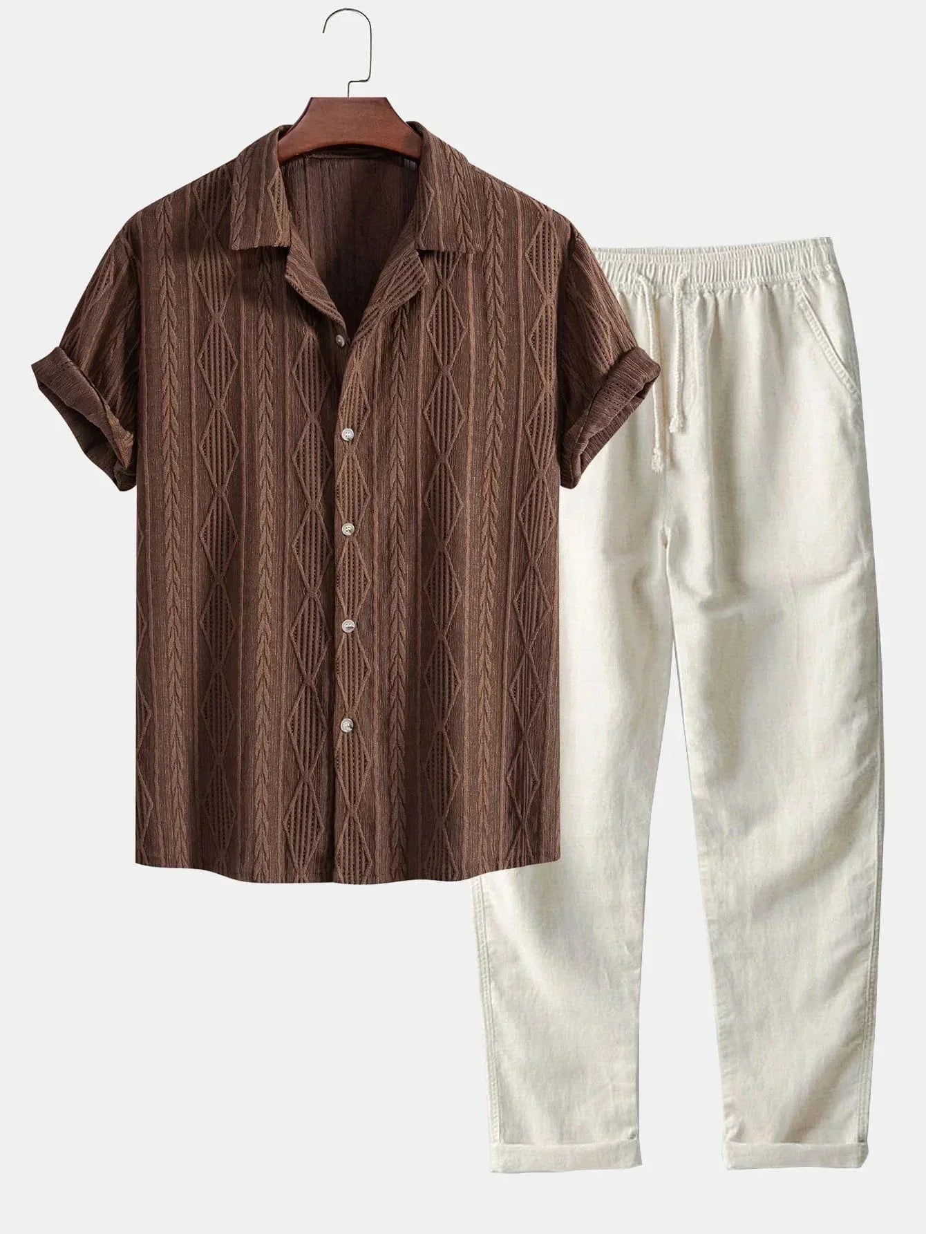 Costume Homme Été Léger | Ensemble 2 Pièces en Coton Doux