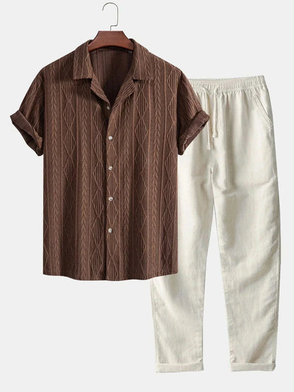 Costume Homme Été Léger | Ensemble 2 Pièces en Coton Doux