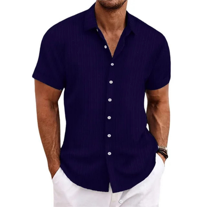 Chemise Homme à Rayures Vertes pour Été