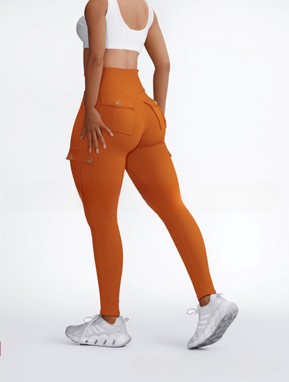 Pantalon Féminin Élégant avec Poches et Taille Relâchée