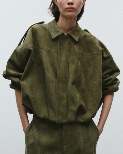 Manteau Femme Grande Taille Cuir Doux et Élégant