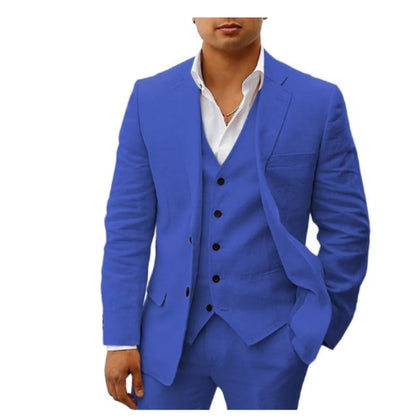 Costume Homme Classique Noir Trois Pièces