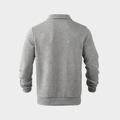 Pull Homme Col Montant Fermeture Éclair Moderne