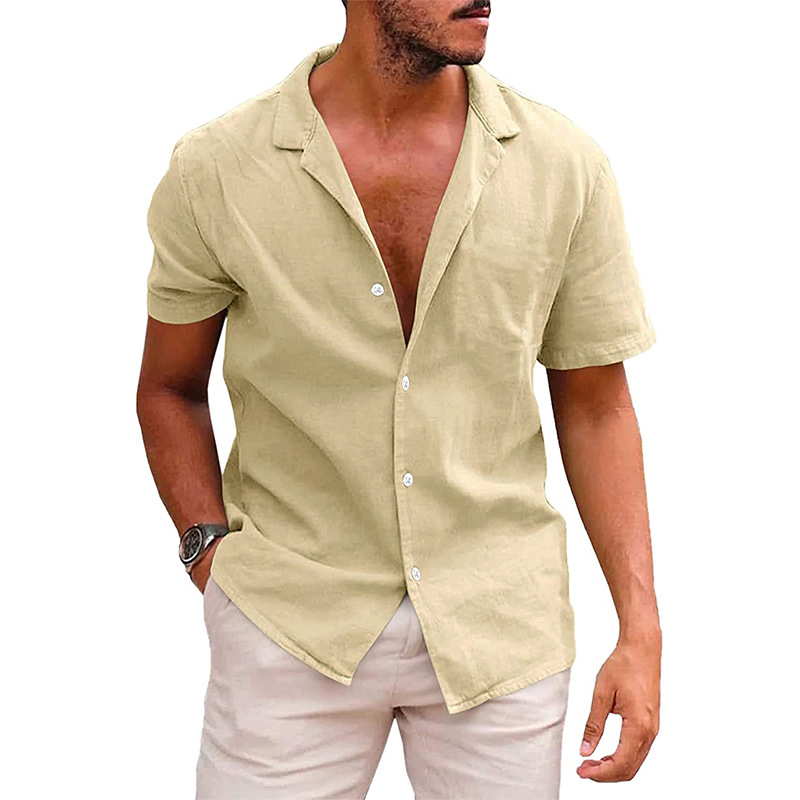 Chemise Homme Décontractée pour Été