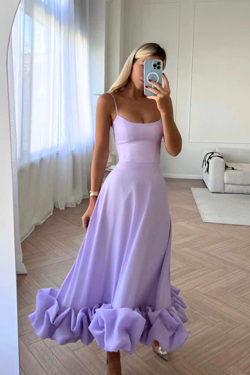 Robe de Mariage Élégante pour Femme avec Volants