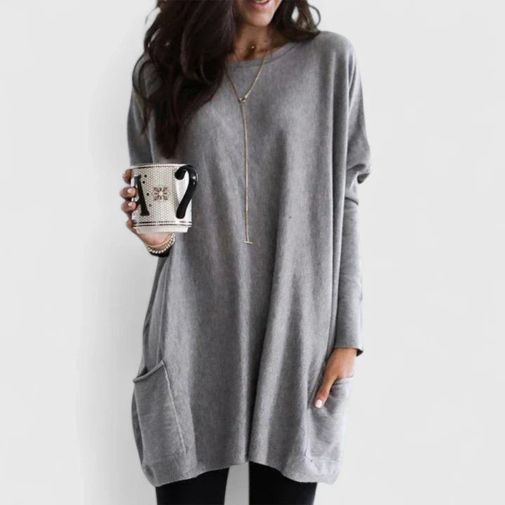Robe Décontractée Femme à Manches Longues