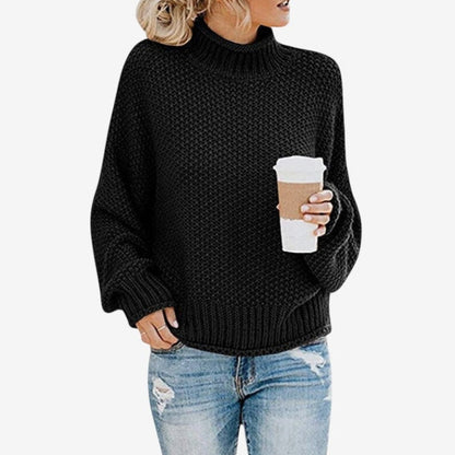 Pull Col Roulé Femelle Doux et Chaude
