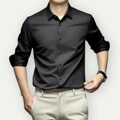 Chemise Homme Slim Fit Manches Longues Élégante