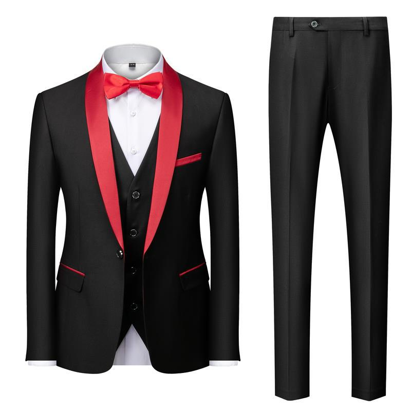 Costume Homme noir Élégant avec Nœud Papillon