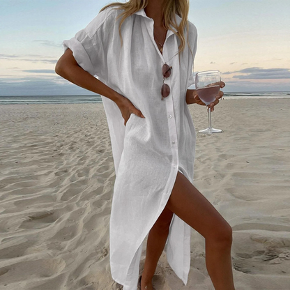 Robe Chemisier Élégante pour Femme - Douce et Polyvalente
