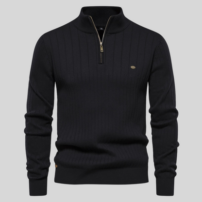 Pull à Manches Longues pour Homme avec Fermeture Éclair - BerlinGlamour