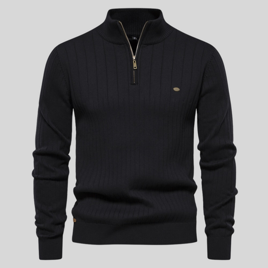 Pull à Manches Longues pour Homme avec Fermeture Éclair - BerlinGlamour