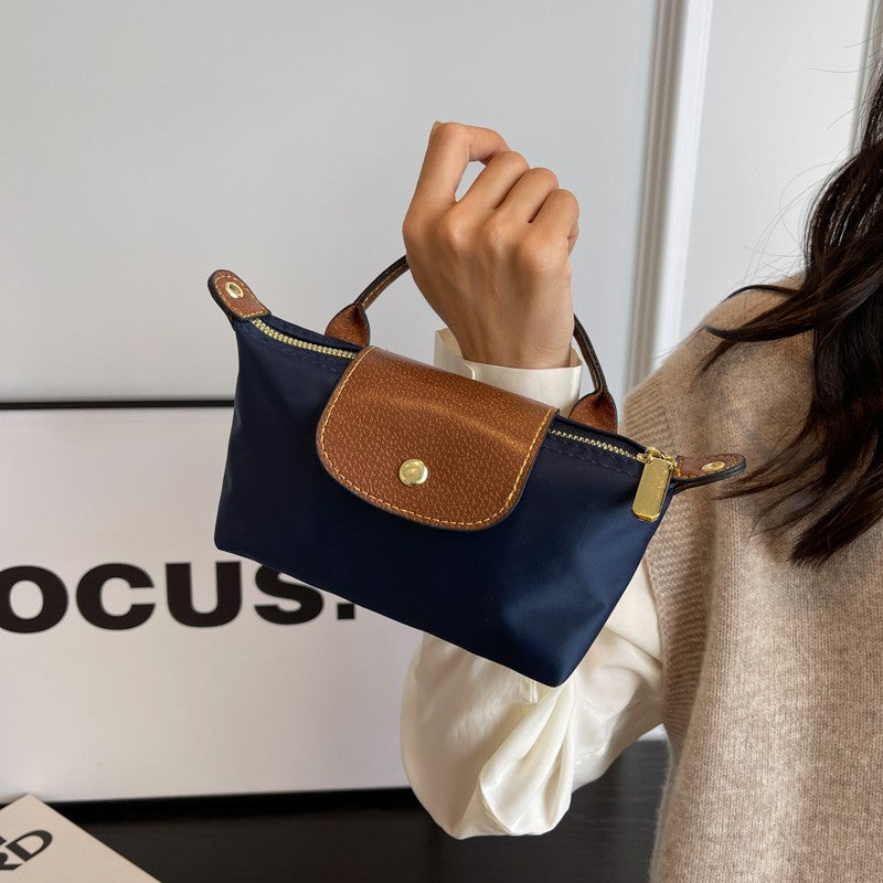 Sac à main en Cuir Bleu Marine Élégant - PanierRoyale