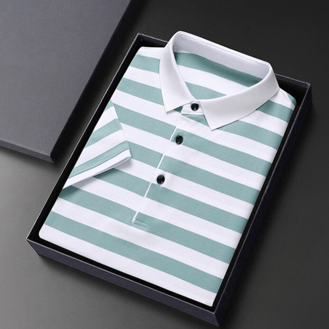 Chemise Polo Rayée Homme Classique