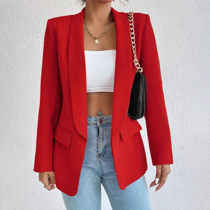 Blazer Femme Chic Grande Taille Longue Manche