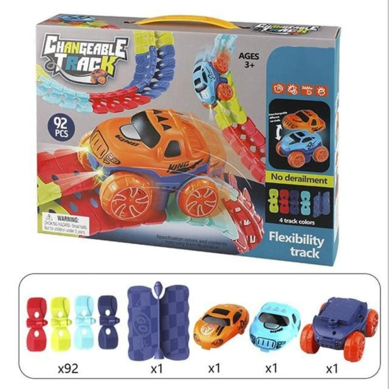 Piste de Course Voiture Magnétique pour Enfants