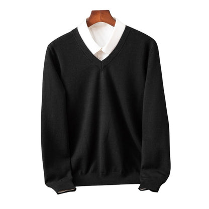 Pull Col V Grande Taille Manches Longues
