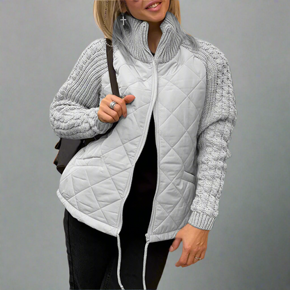 Veste femme molletonnée verte chaude et confortable