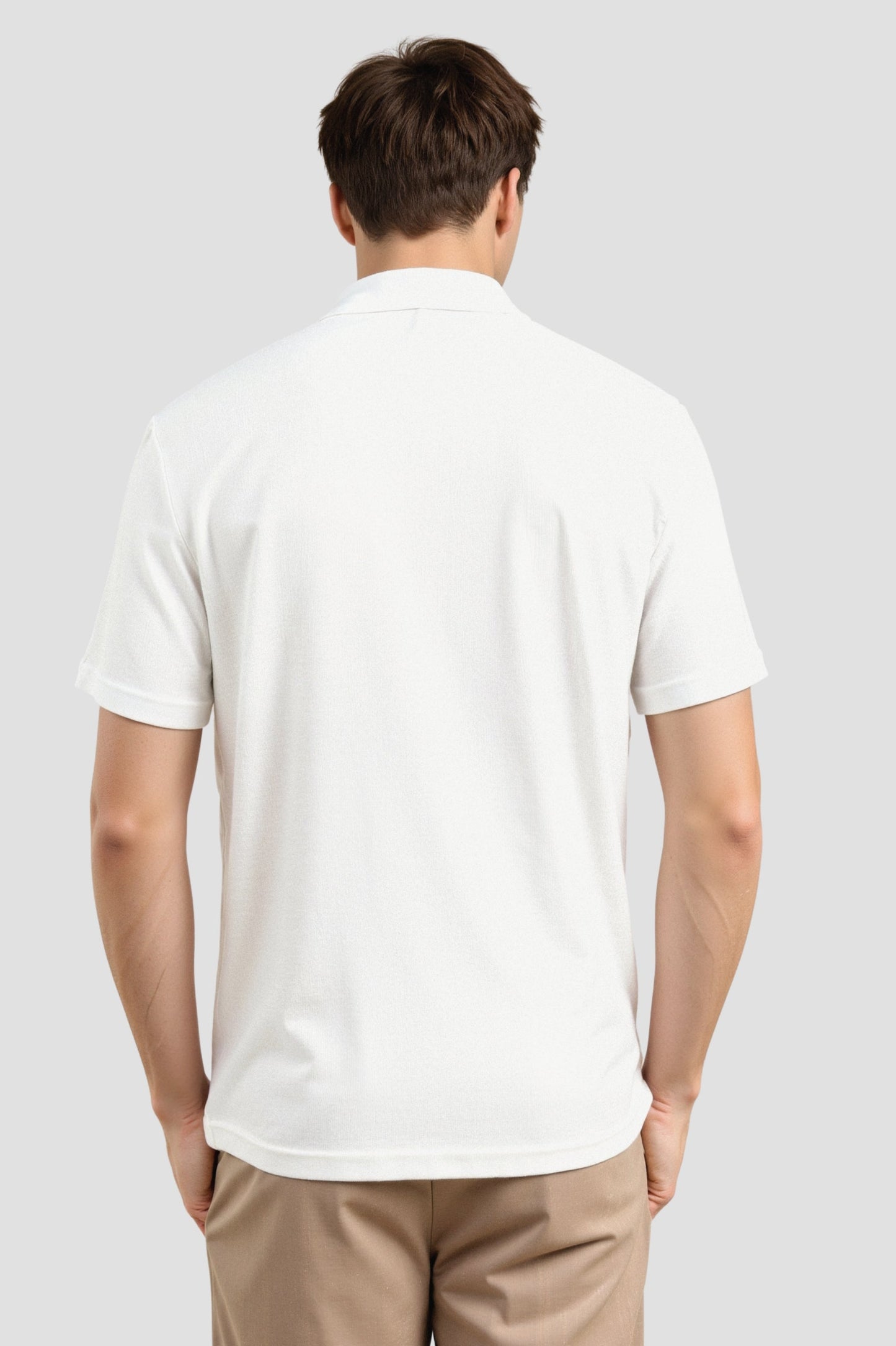 Chemise Lin Cuir Court Manches Été