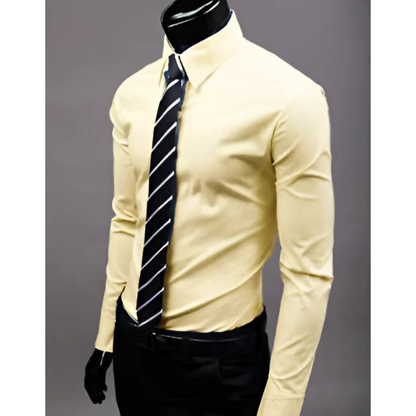 Chemise Homme Slim Manches Longues Classique