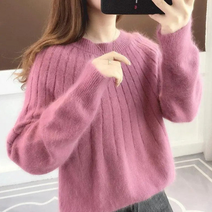 Pull Femme Tricoté Doux et Confortable