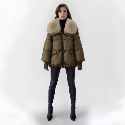 Veste Hiver Fourrure Synthétique Élégante