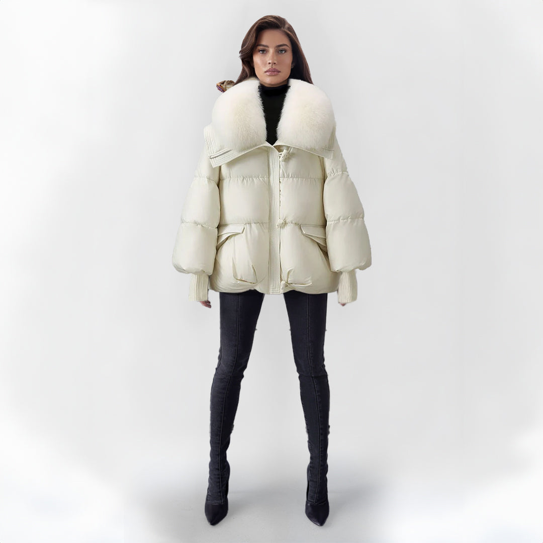 Veste Hiver Fourrure Synthétique Élégante