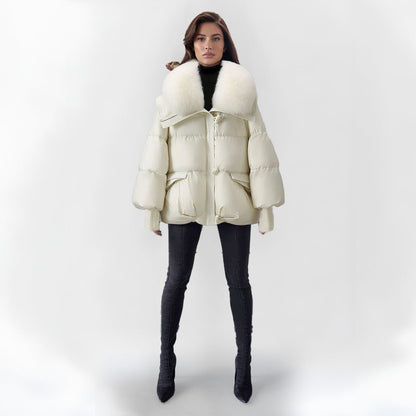 Veste Hiver Fourrure Synthétique Élégante