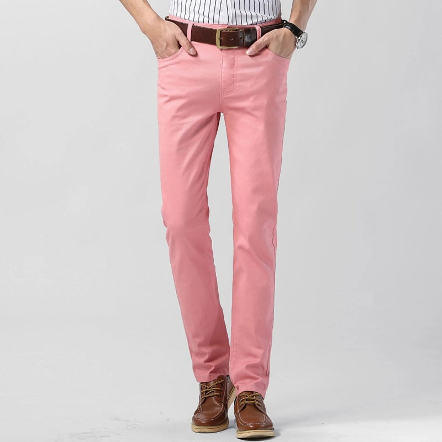 Pantalon Homme Détente Élastique Taille Classique