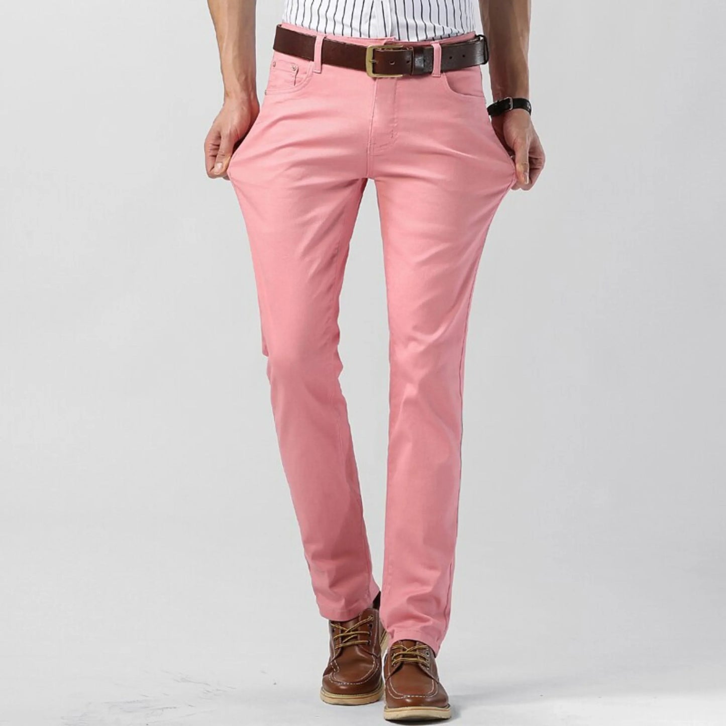 Pantalon Homme Élastique Confort Taille Normale - PanierRoyale