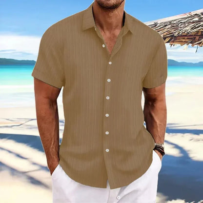 Chemise Homme Décontractée - Modèle Été Manches Courtes et Légère