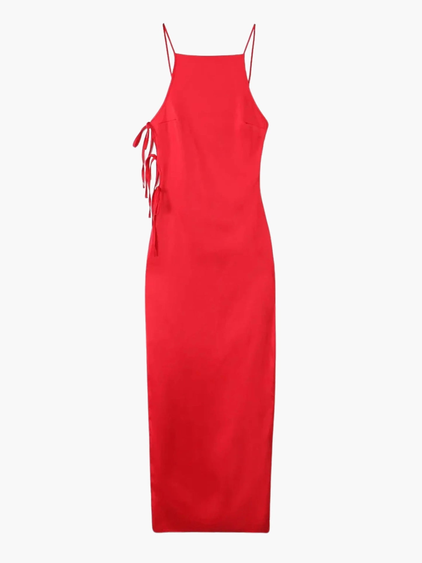 Robe longue femme élégante à lacets