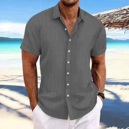 Chemise Homme Décontractée - Modèle Été Manches Courtes et Légère