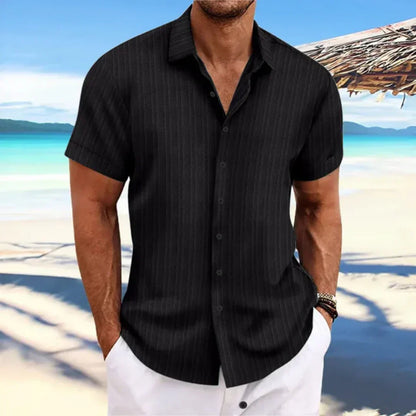 Chemise Homme Décontractée - Modèle Été Manches Courtes et Légère