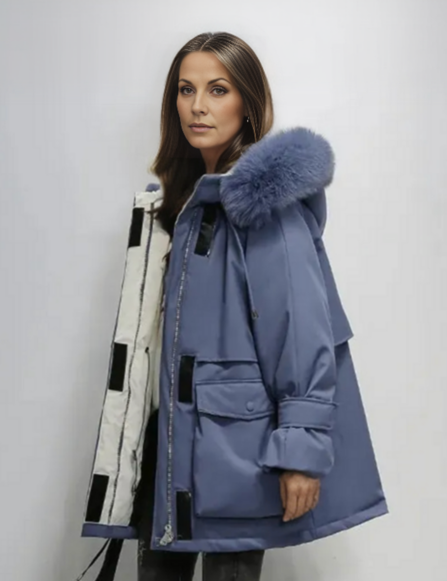 Parka Femme Hiver Épaisse avec Capuche et Manches Longues - PanierRoyale
