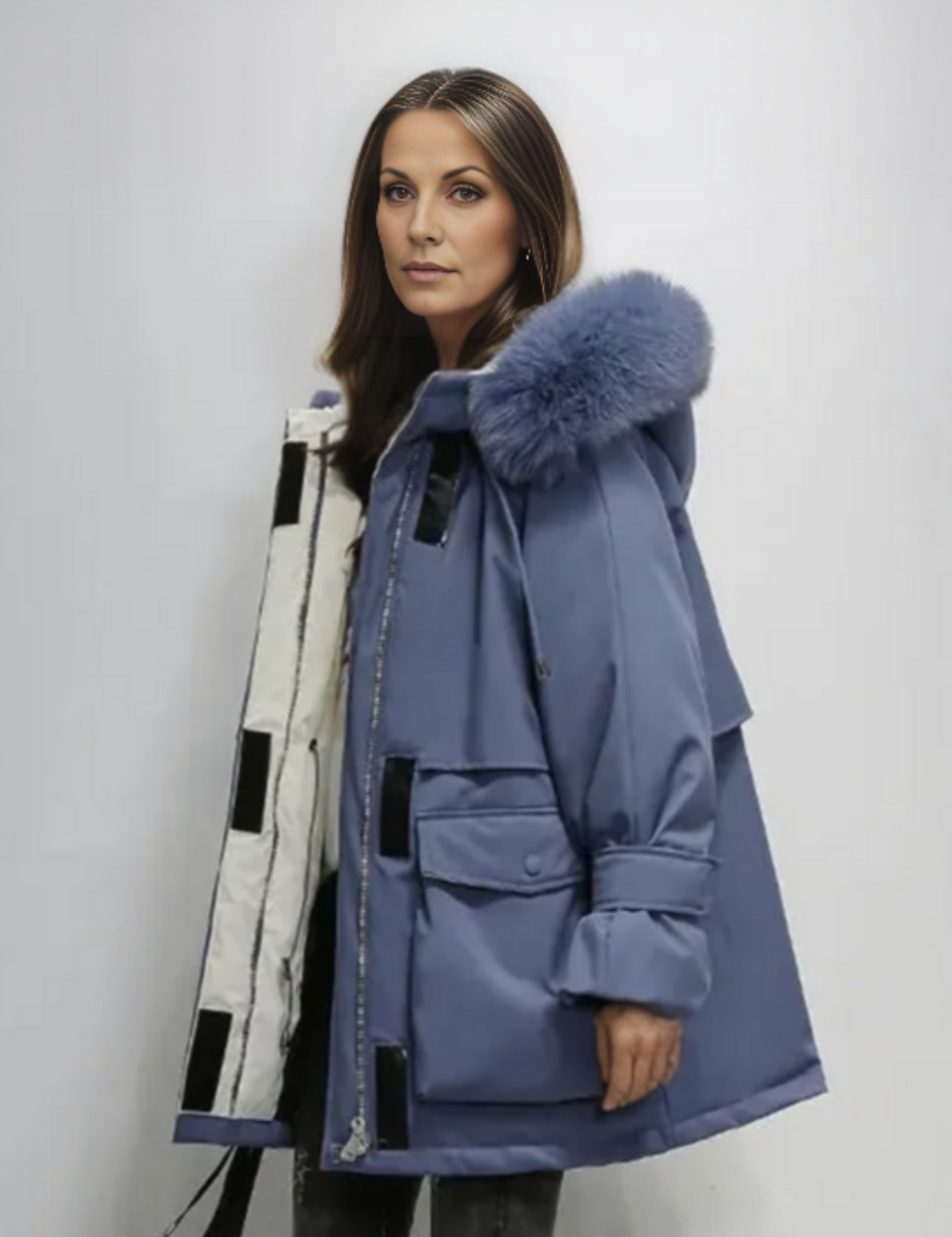 Parka Femme Hiver Épaisse avec Capuche et Manches Longues - PanierRoyale