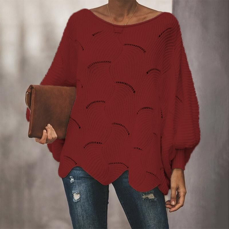 Pull Femme Élégant Tricot Fin