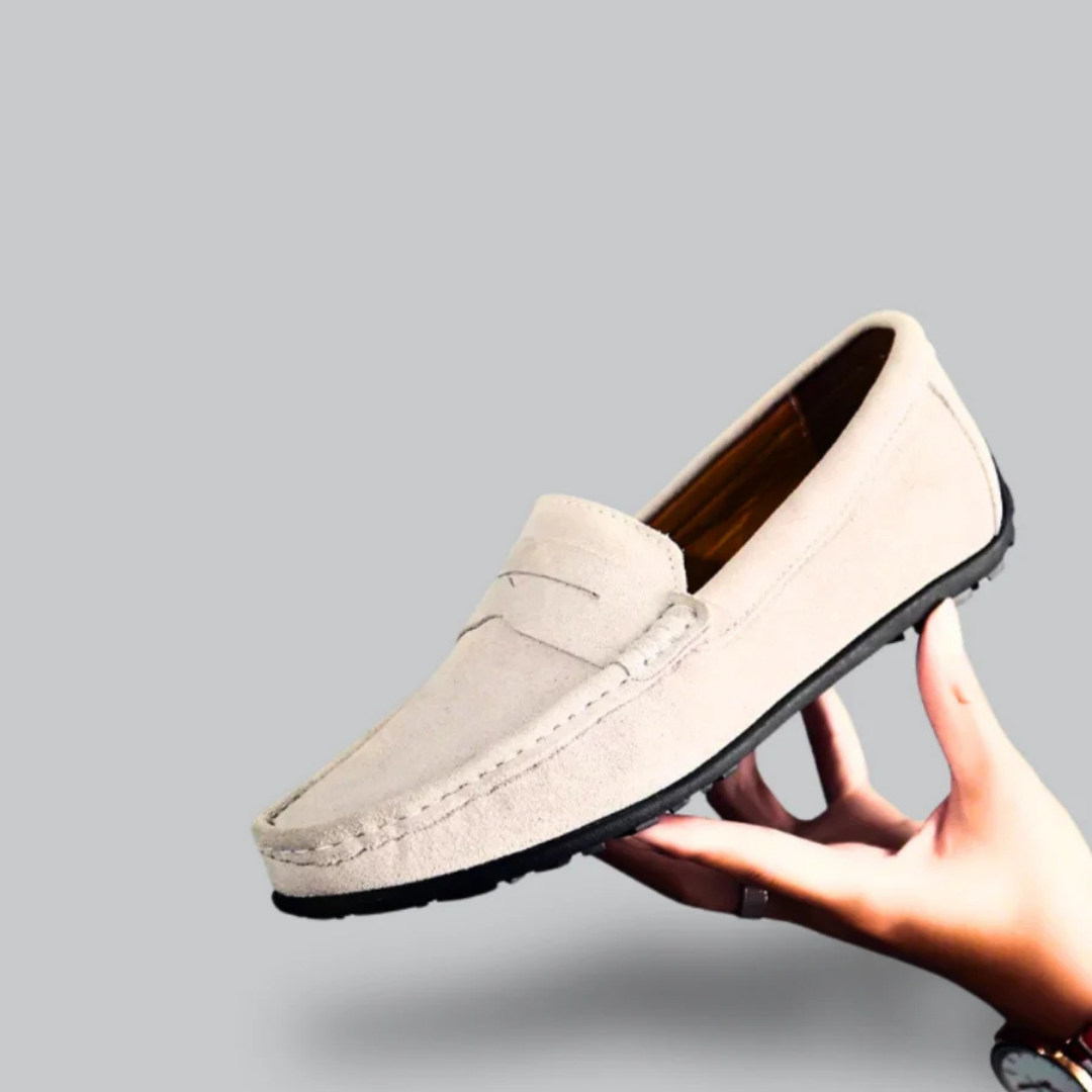 Mocassin Homme Cuir Noir Élégant