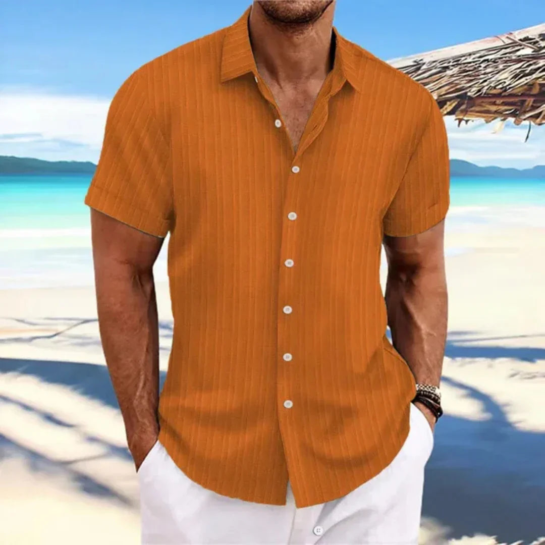 Chemise Homme Décontractée - Modèle Été Manches Courtes et Légère