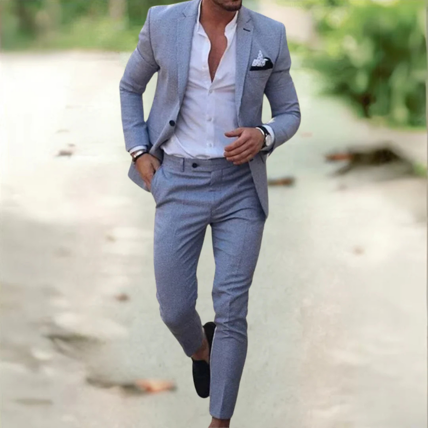 Costume Homme Élégant Taille Fine