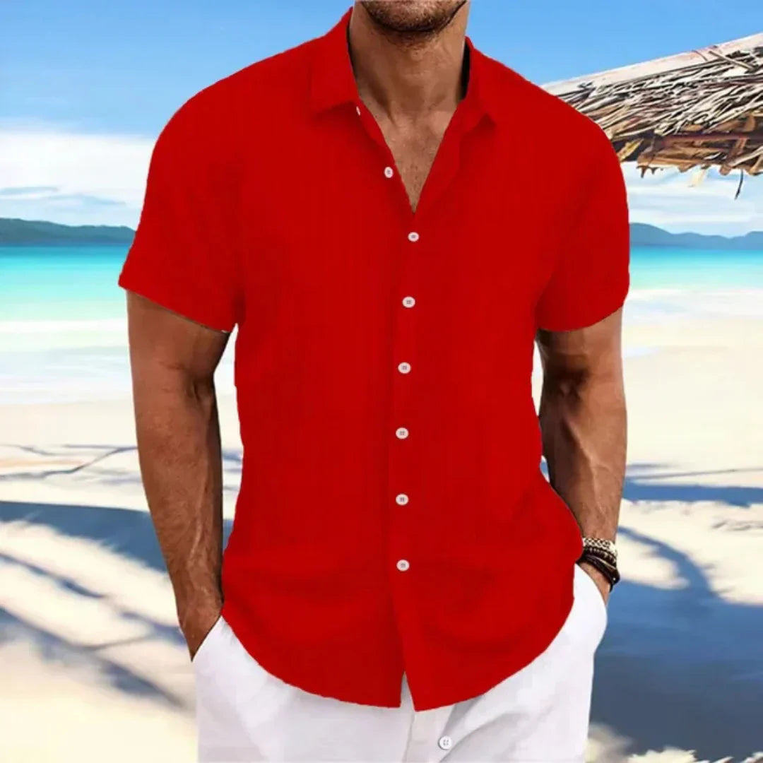 Chemise Homme Décontractée - Modèle Été Manches Courtes et Légère