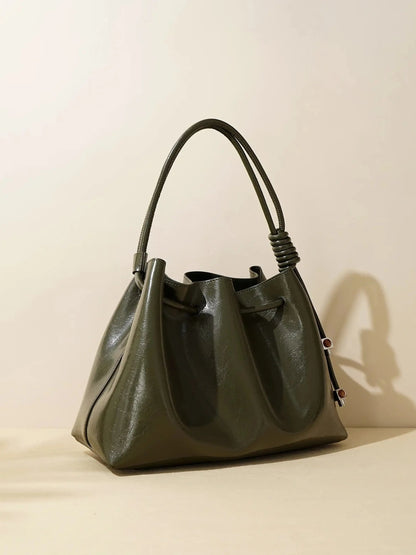 Sac à Main Brillant avec Fermeture à Cordon