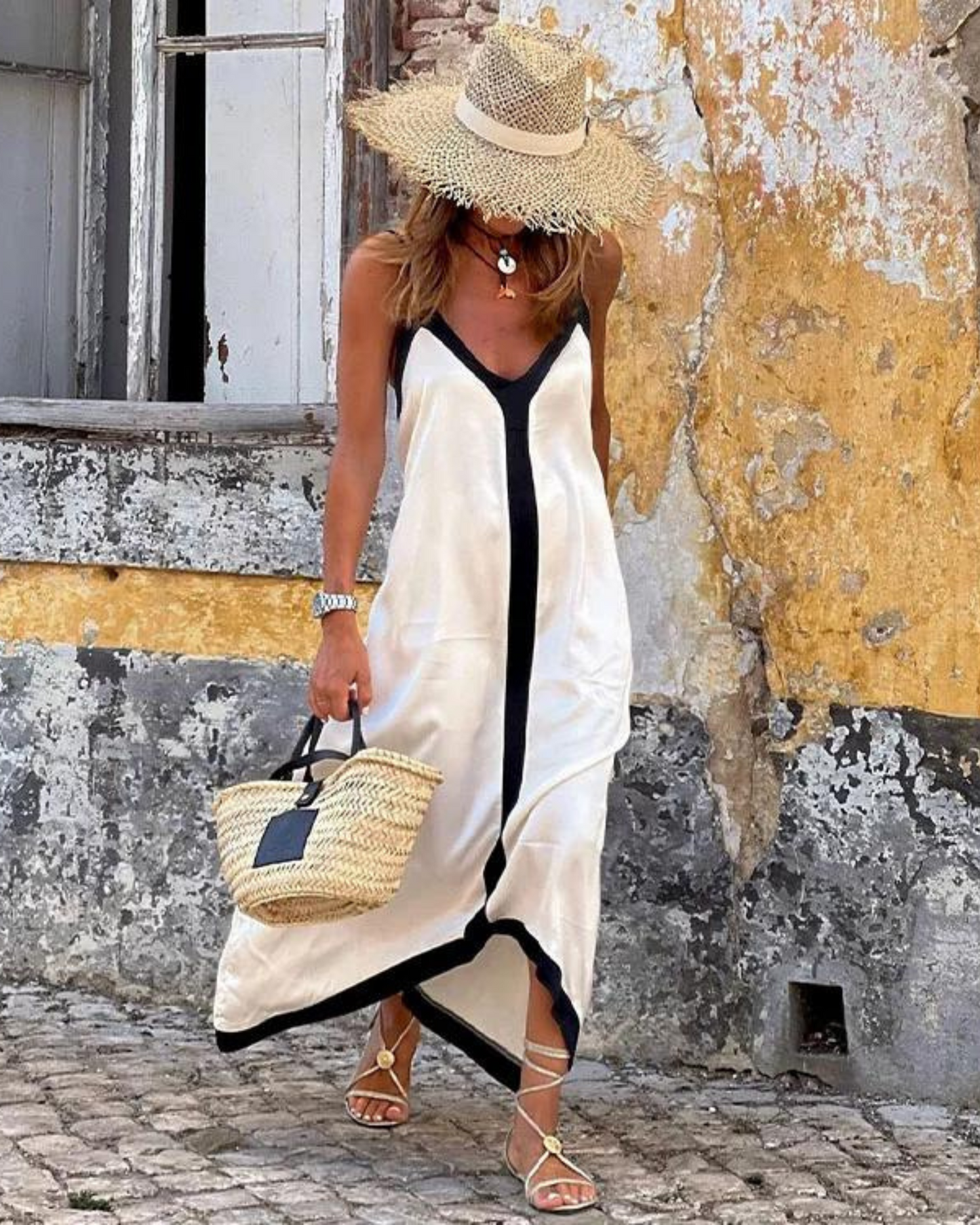 Robe Femme Élégante - Robe Mi-Longue en Soie Douce et Confortable - PanierRoyale