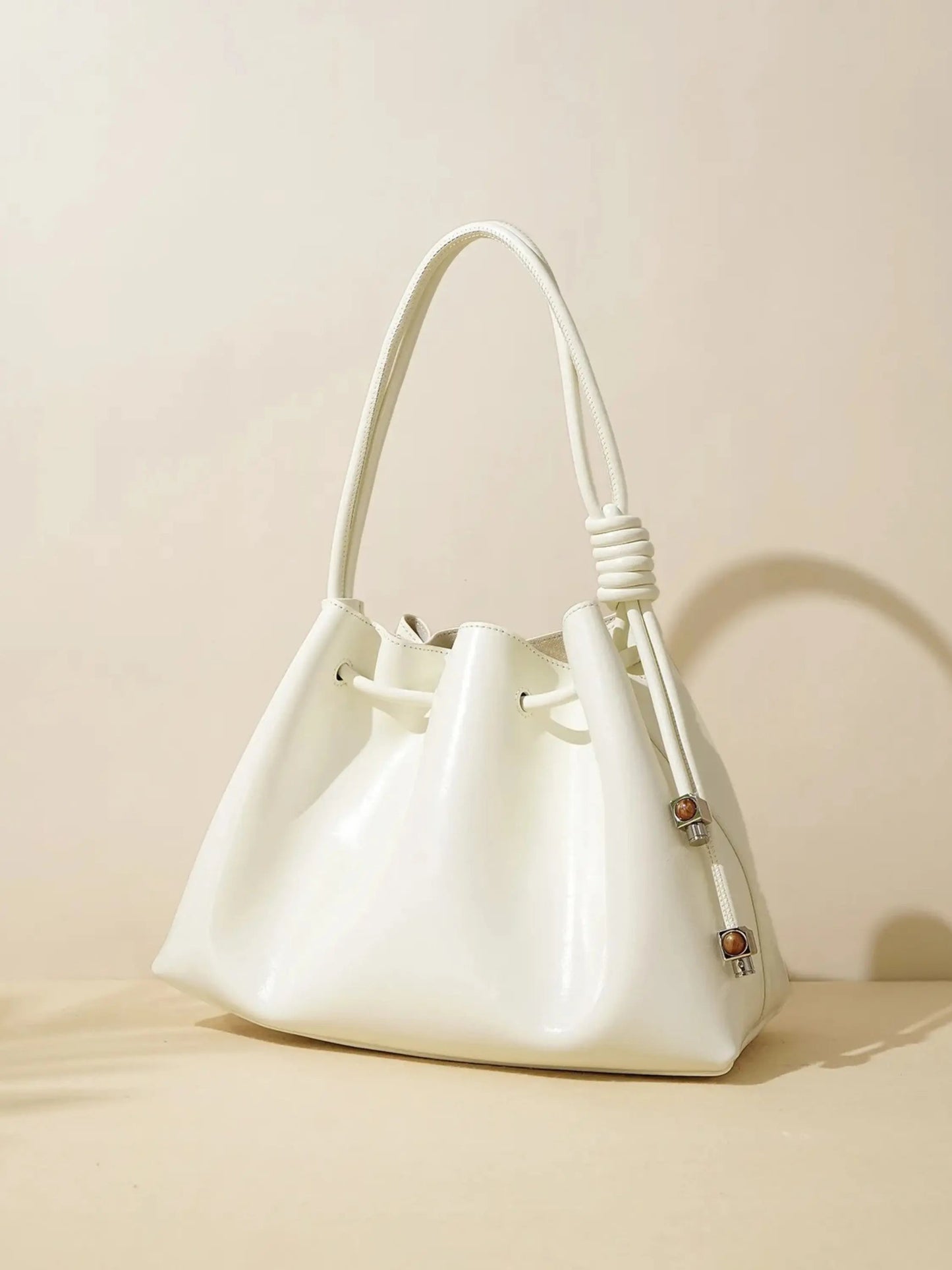 Sac à Main Brillant avec Fermeture à Cordon