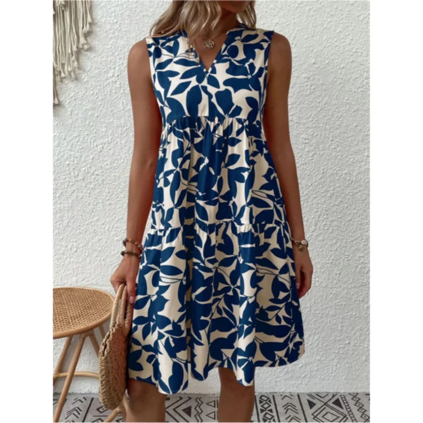 Robe Été Femme Courte Sans Manches