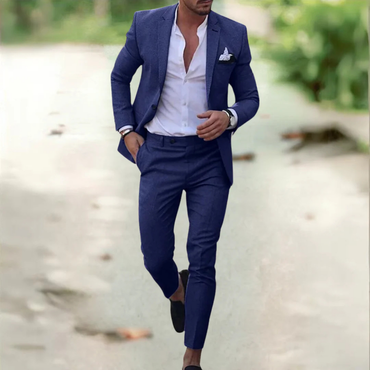 Costume Homme Élégant Taille Fine
