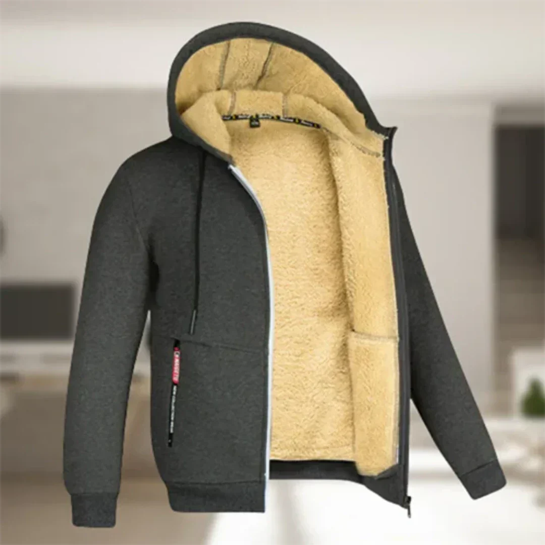 Veste Hiver Homme Zippée avec Capuche Réversible - PanierRoyale