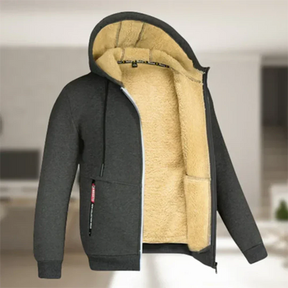 Veste Hiver Homme Zippée avec Capuche Réversible - PanierRoyale