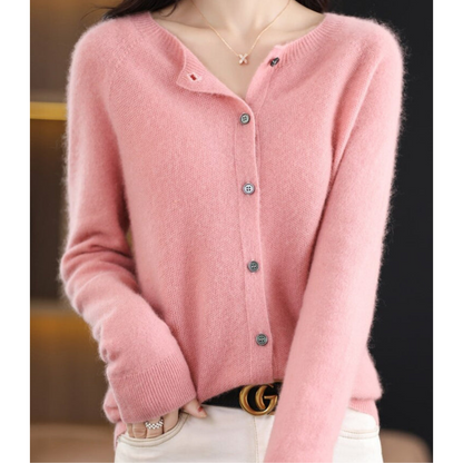 Gilet Femme en Laine Douce et Chaude pour Hiver