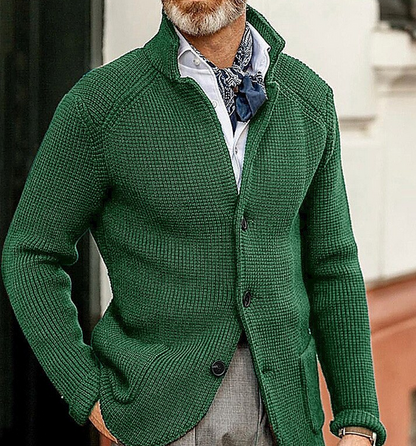 Blazer Homme Élégant col chemisé manches longues
